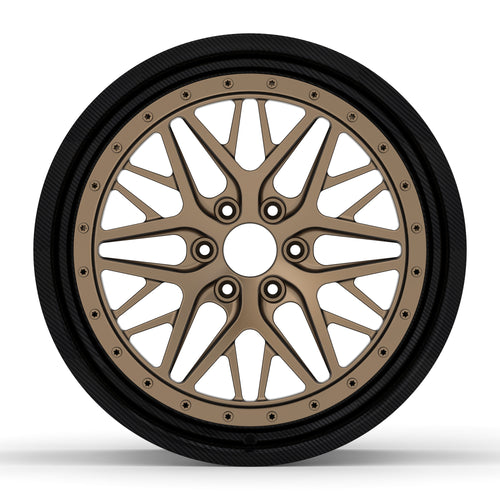08-19-11 Geometric Mesh Forged Wheel image 1