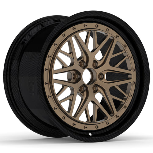 08-19-11 Geometric Mesh Forged Wheel image 2