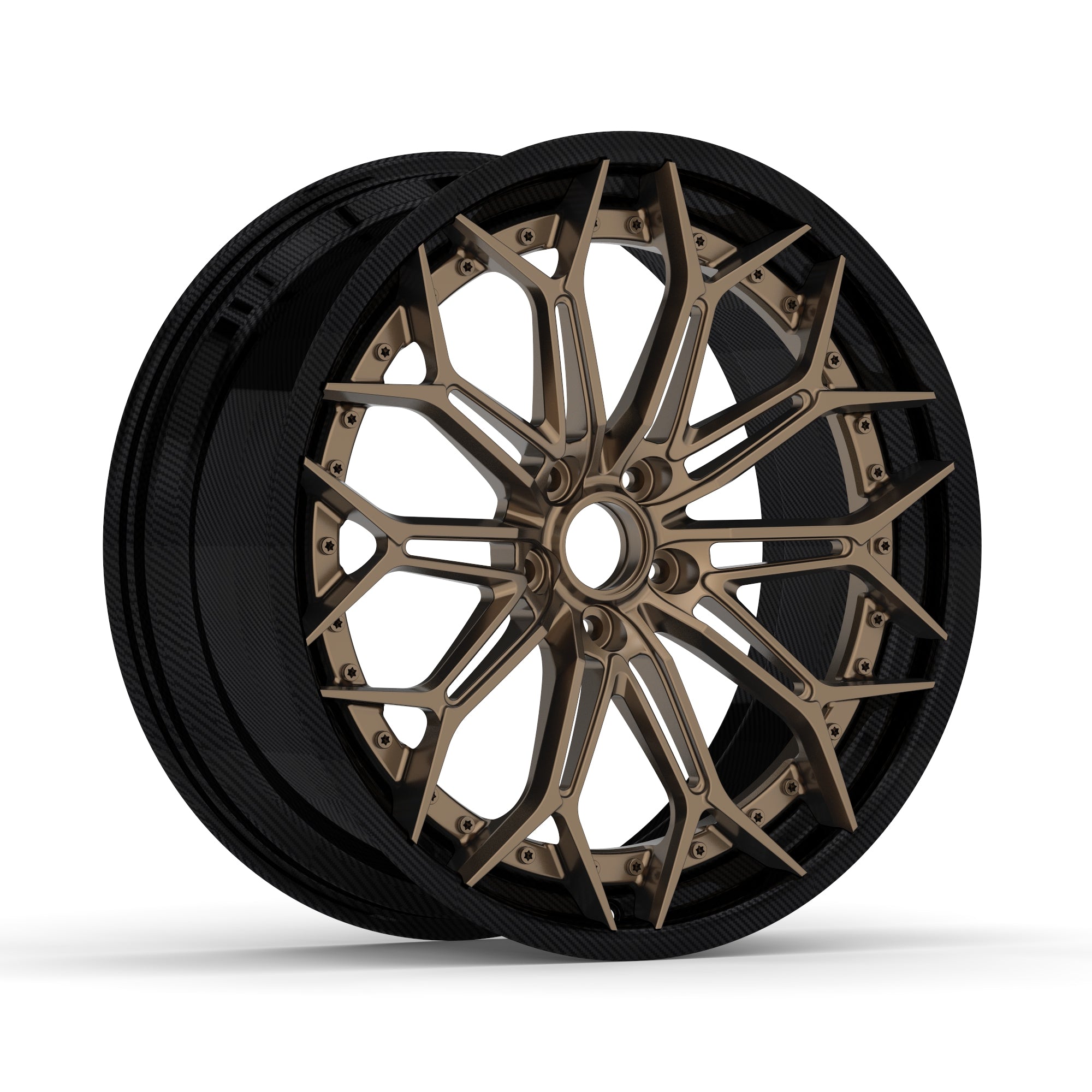 20-22-9.5J Ultra-Thin Multi-Spoke Forged Wheel image 2